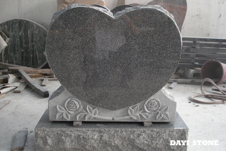 Dark Grey Granite Stone Monument-Upright Headstones - Dayi Stone Dark Grey Granite Stone Monument-Upright Headstones - Dayi Stone
